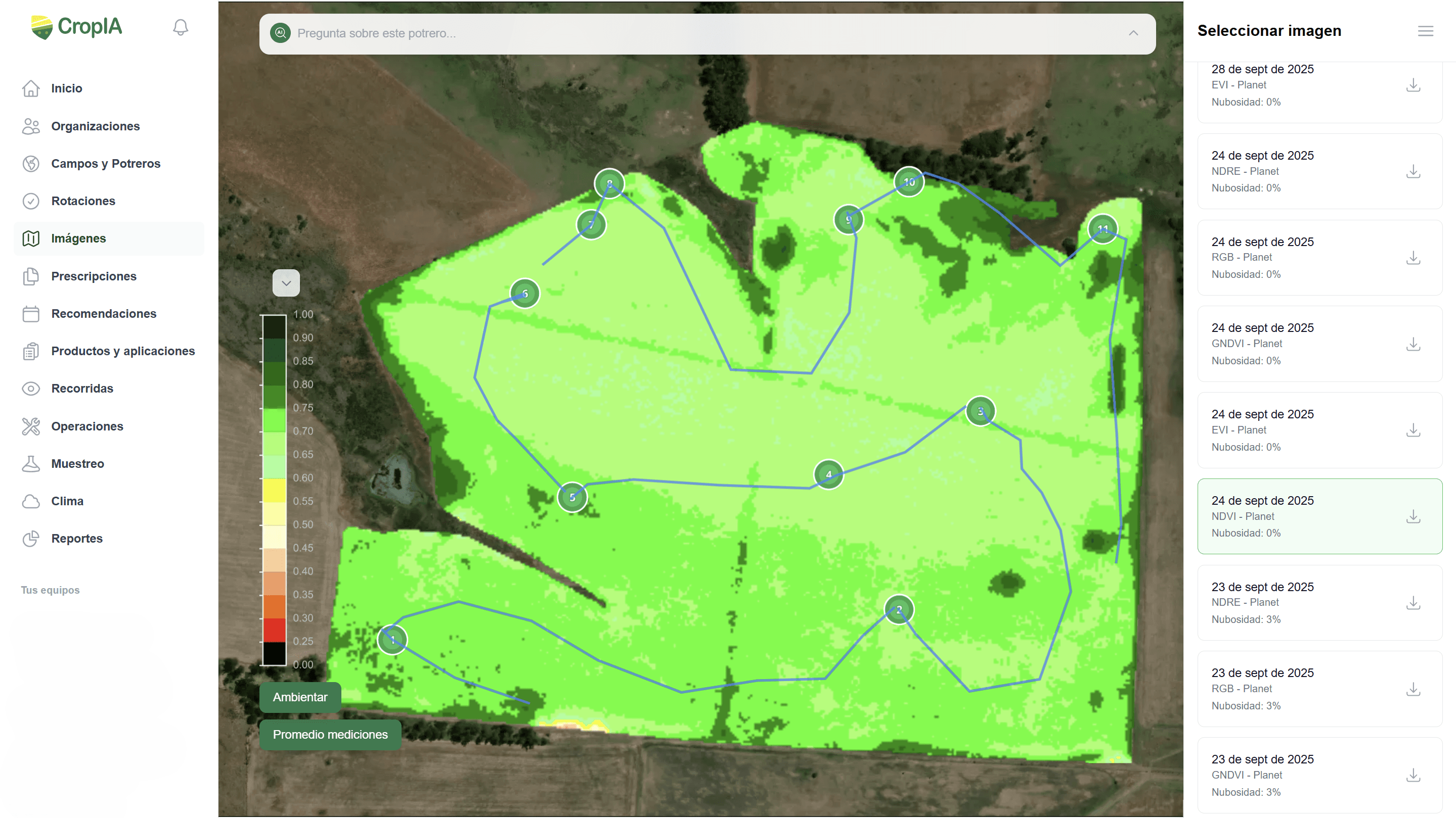 Recorridas georeferenciadas con fotos