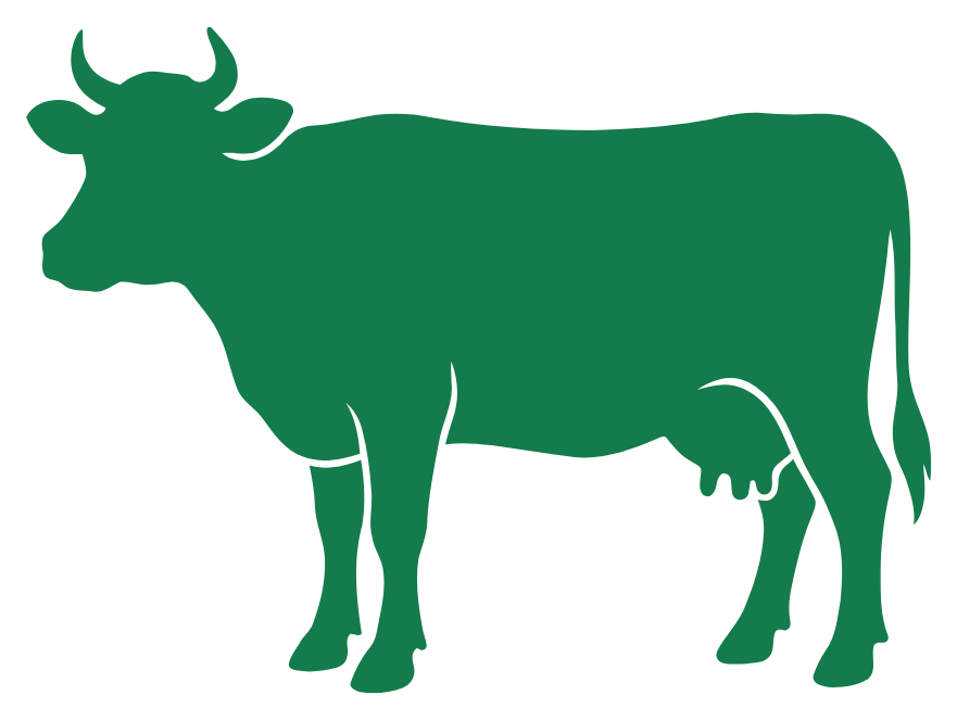 Silueta de vaca para gestión ganadera en CropIA